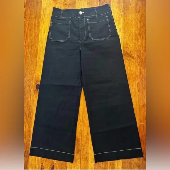 Maeve The Colette Cropped Wide Leg Pants - Picture 3 of 5